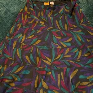 Ruby Rd. Multicolor Abstract Midi Skirt – Size 16